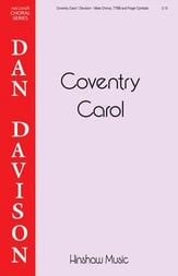 Coventry Carol TTBB choral sheet music cover